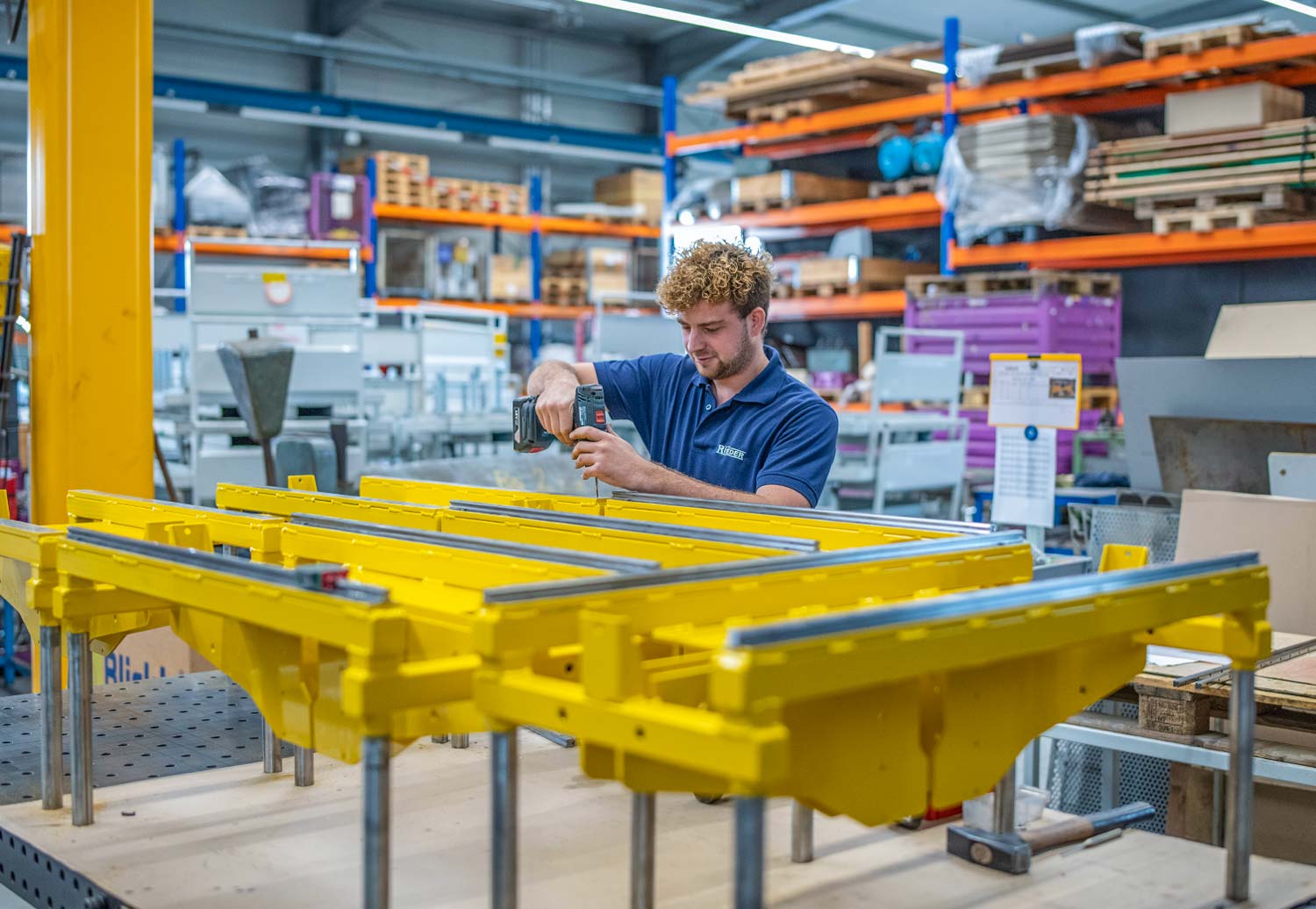 3D-Scan von Bauteilen in der Montagehalle